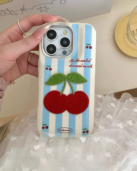 CHERRY STRIPE CASE
