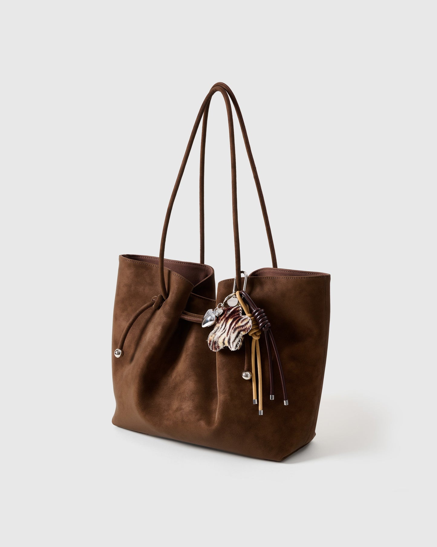 COWHIDE STAR ZEBRA-DUST STACK CHARM