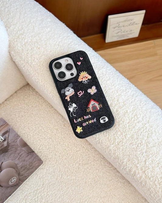 LUCK HUS ARRIVED DENIM CASE