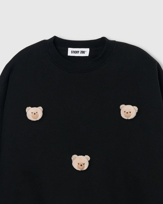 TEDDY CHECK-EAR SWEATSHIRT