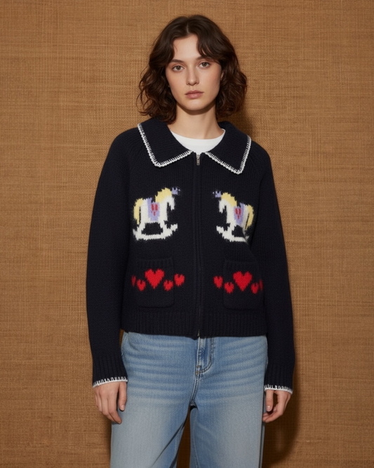 THE ROCKING HORSE CARDIGAN