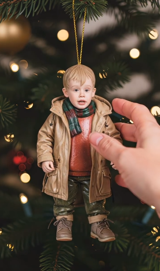 🎄✨Christmas Trouble Boy Home Alone 🎄✨ Realistic Kid Figurine Christmas Decoration