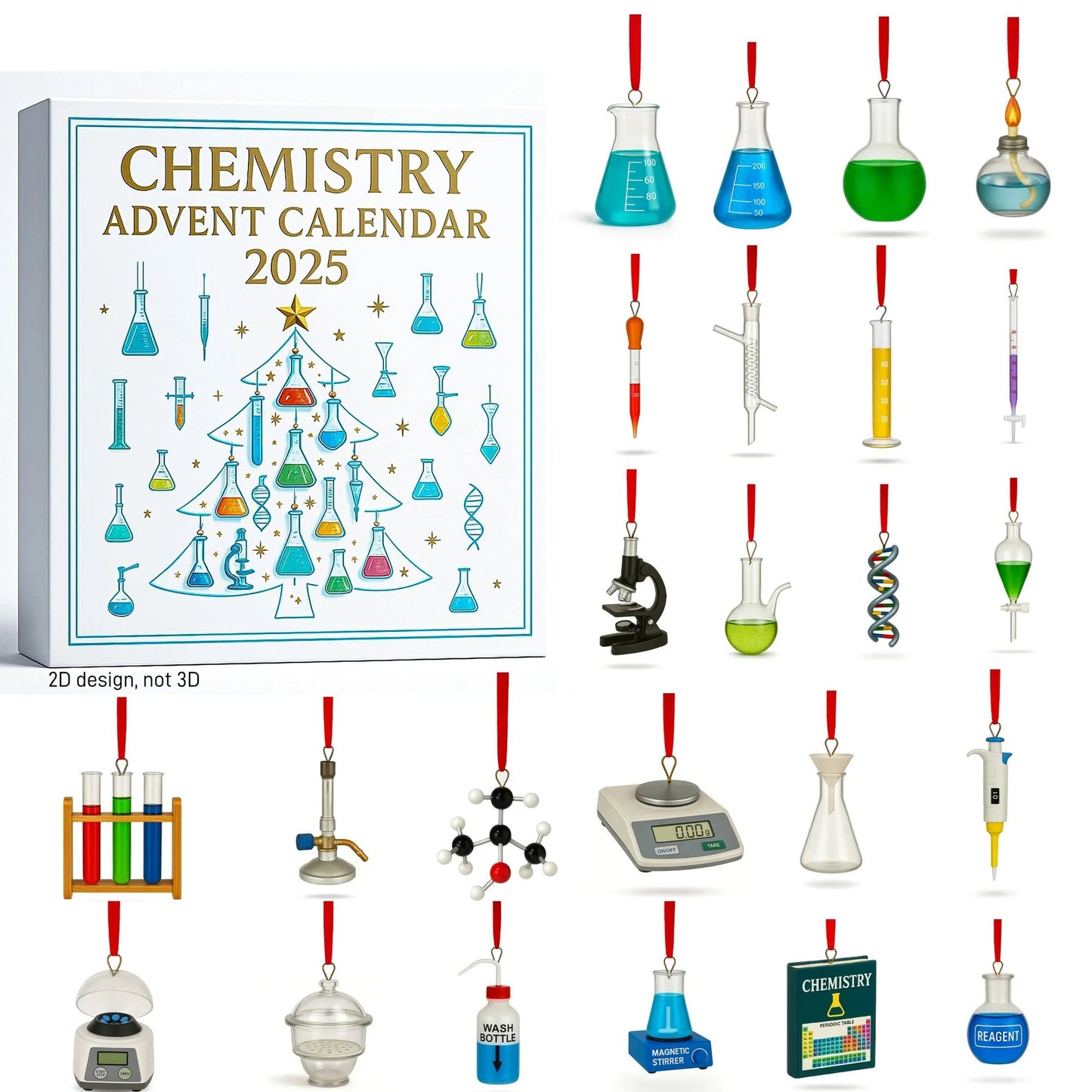 🧪🎄2025 Chemistry Advent Calendar - A Scientific Christmas Countdown image 3