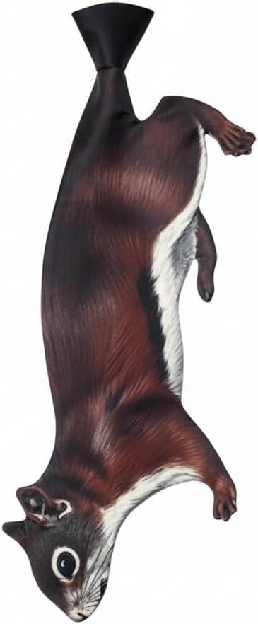 Animals Ties - Squirrel Tie, Vintage Tie, Novelty Tie, Tie Accessories Holiday Gift.