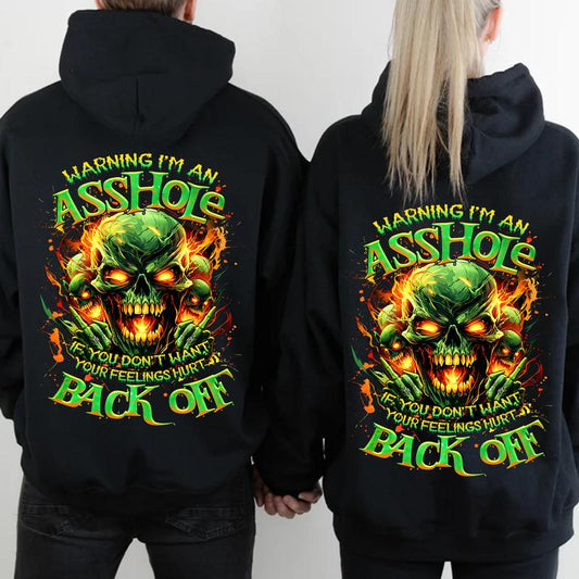 Personalization Gen X FAFO Hoodie, Warning I'm An As*hole Raised on Hose Water and Neglect, 100% Cotton, Two-Sided Print Design Menswear Shirt Casual Classic