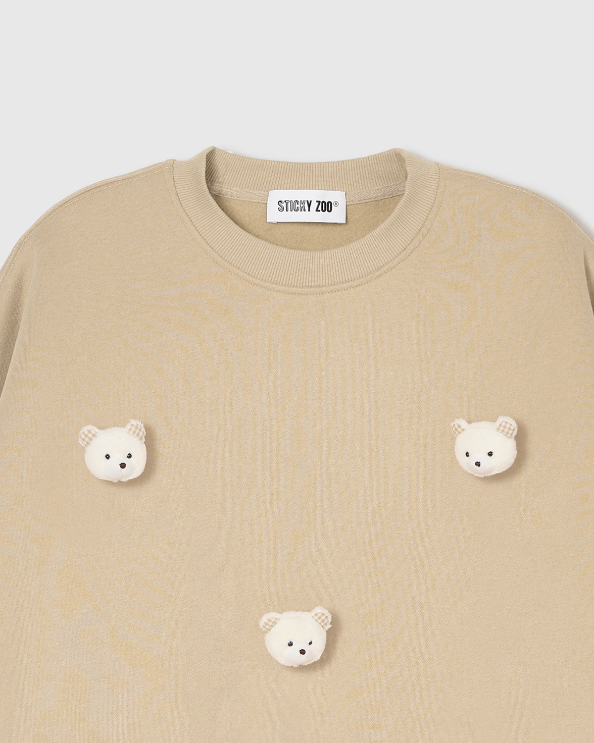TEDDY CHECK-EAR SWEATSHIRT