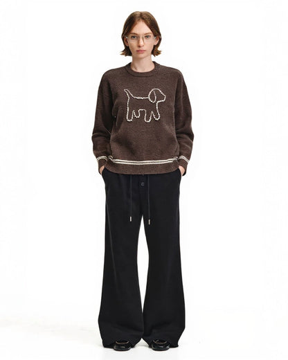 DACHSHUND PEARL SWEATER