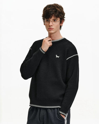 DACHSHUND PIXEL SWEATER