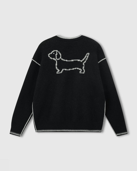 DACHSHUND PIXEL SWEATER
