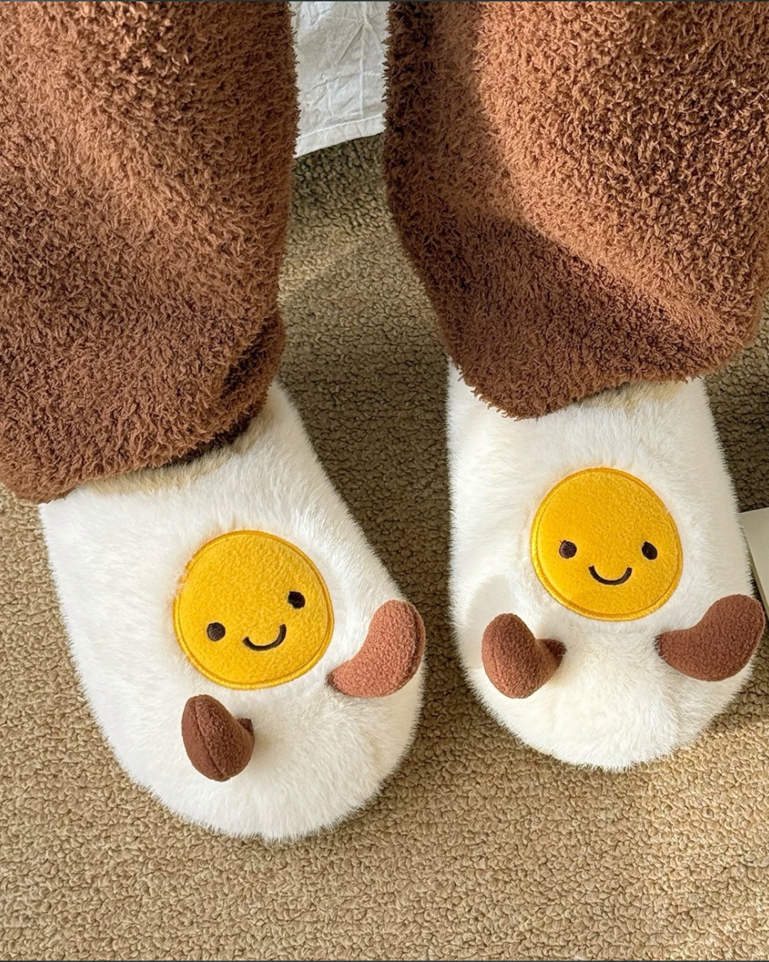 FRIED EGG SLIPPERS