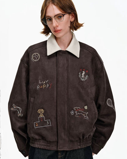 DACHSHUND EMBROIDERED JACKET