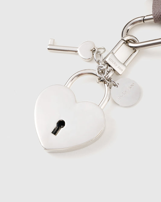 COWHIDE STAR STACK CHARM