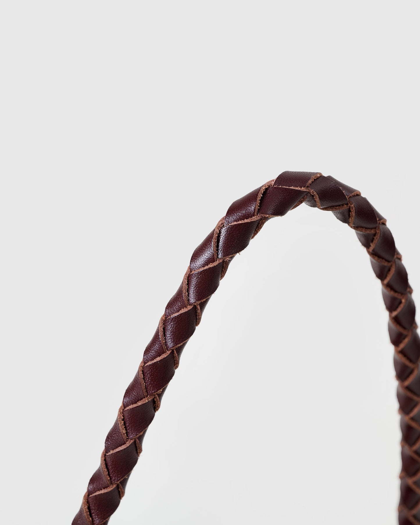 BRAIDED LEATHER SHOULDER BAG