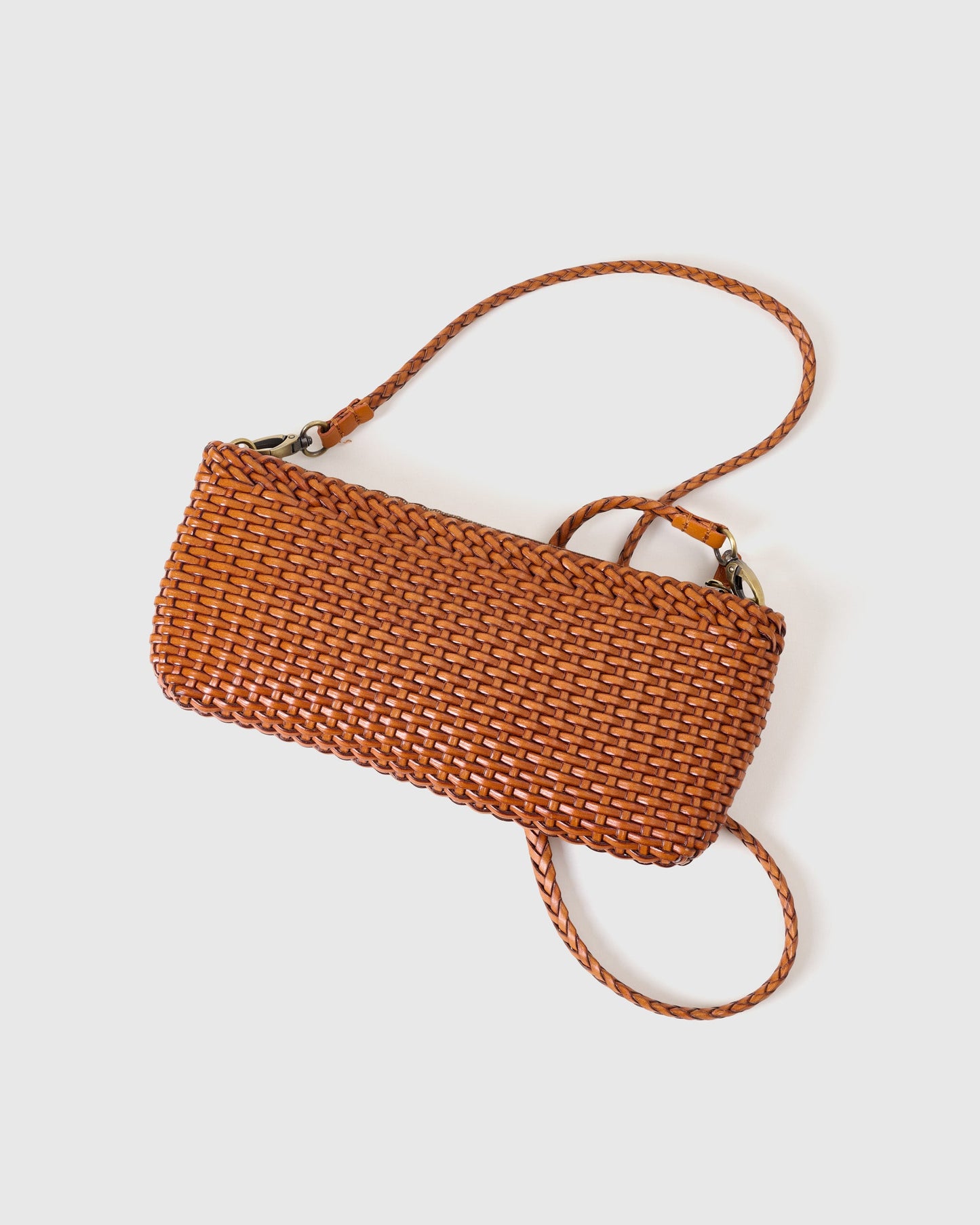 HANDMADE BRAIDED LEATHER MINI BAG