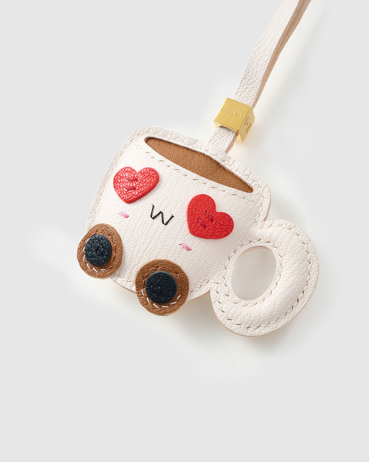 HEART-EYES COFFEE CUP CHARM