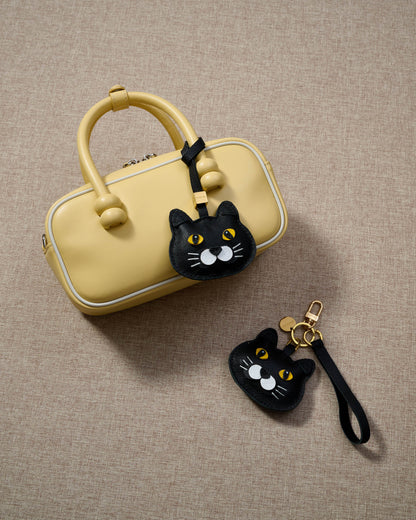 BRITISH SHORTHAIR CAT CHARM – CHUBBY MIDNIGHT EDITION