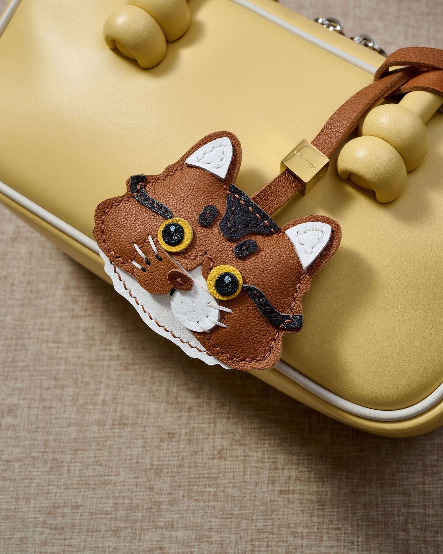 LONG-HAIR TABBY CAT CHARM