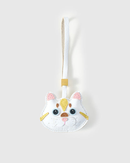 SILVER TABBY CAT CHARM