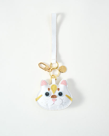 SILVER TABBY CAT CHARM