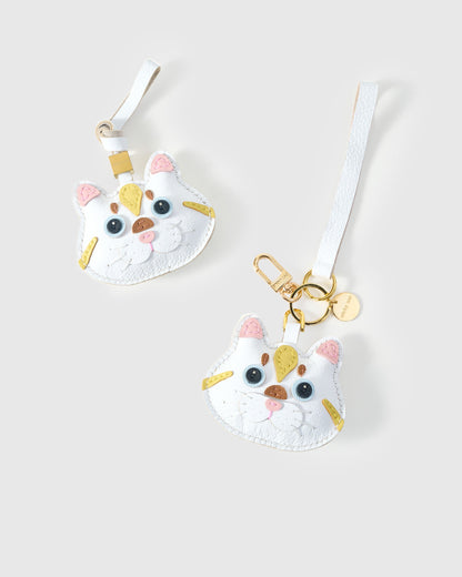 SILVER TABBY CAT CHARM