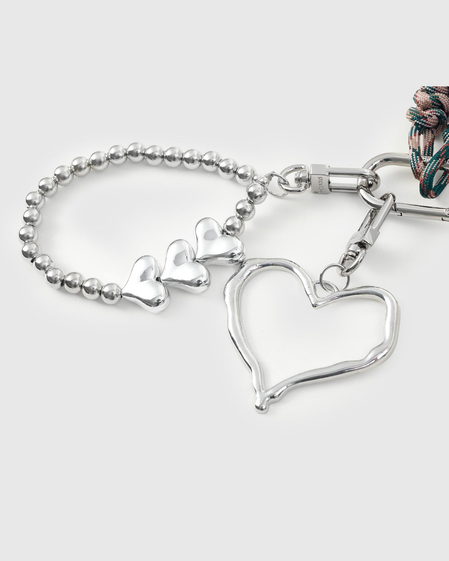LUCKY HORSESHOE HEART STACK CHARM