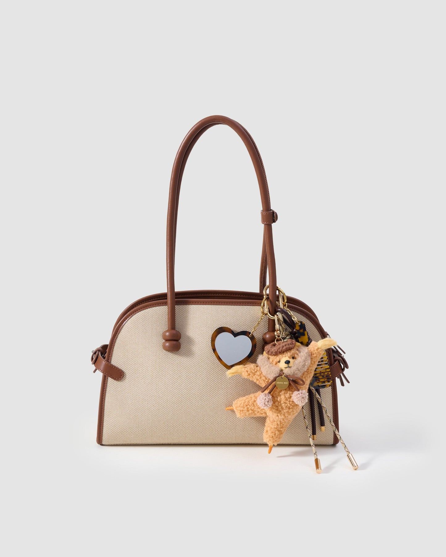 TEDDY TORTOISE HEART STACK CHARM