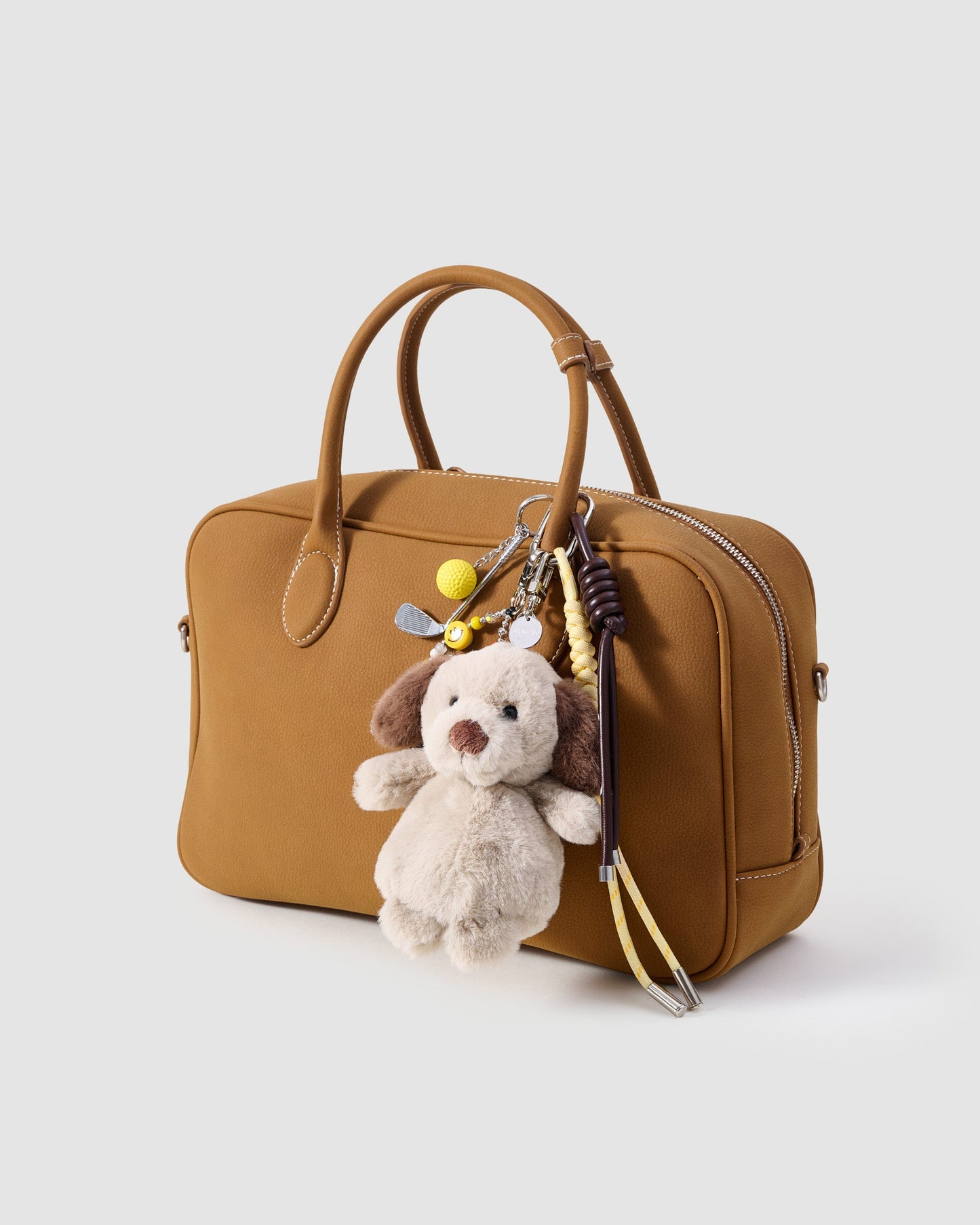 GOLF DOG SMILEY STACK CHARM