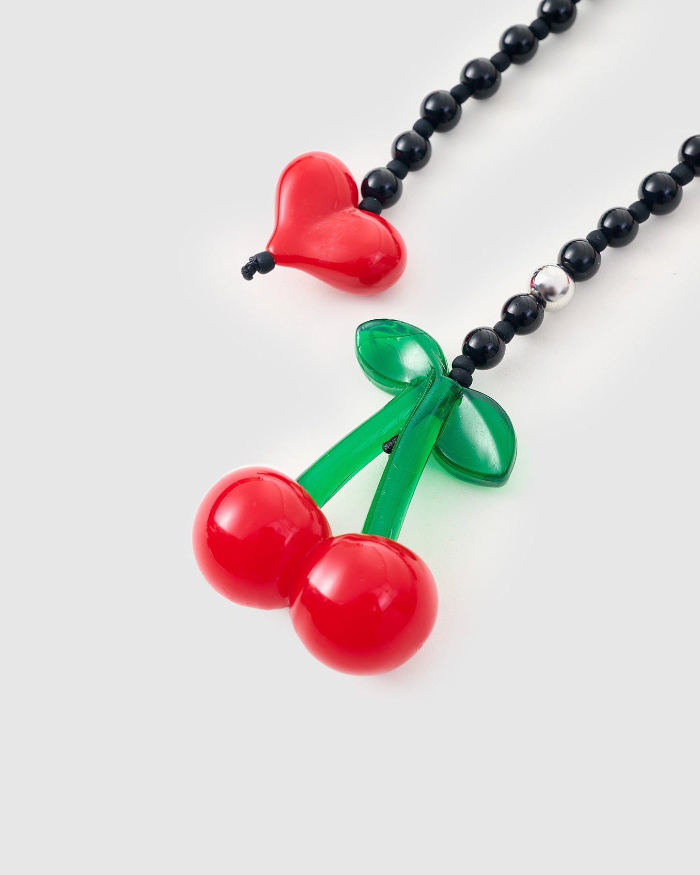 CHERRY KISS HEART STACK CHARM