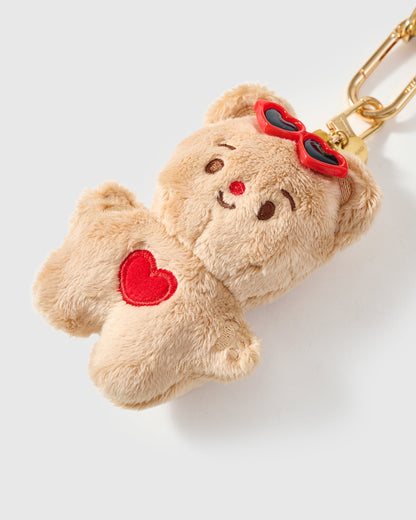 CHRISTMAS HEART TEDDY CHARM