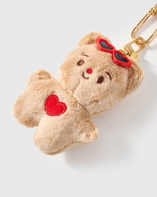 CHRISTMAS HEART TEDDY CHARM
