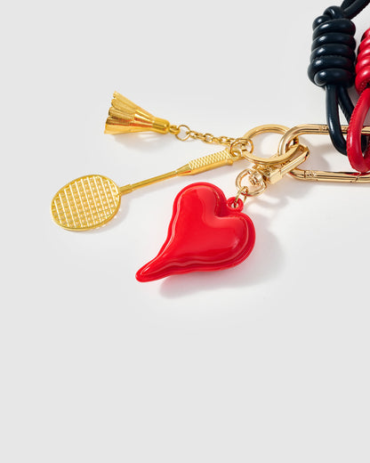 CHRISTMAS HEART TEDDY CHARM