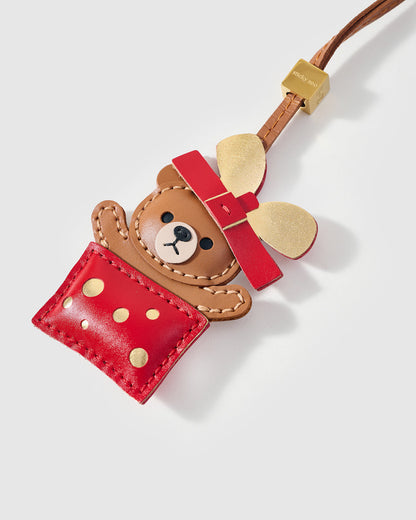 TEDDY GIFT BOX CHRISTMAS STACK CHARM