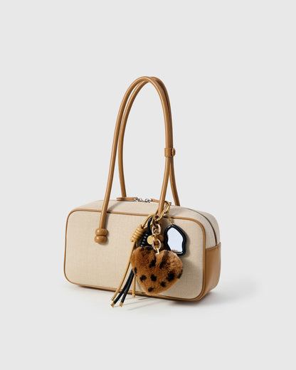 LEOPARD HEART MIRROR STACK CHARM