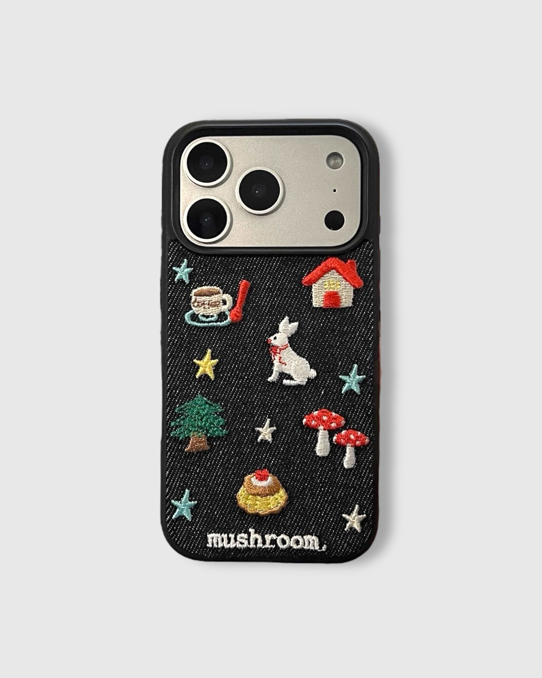 MUSHROOM RABBIT DENIM CASE