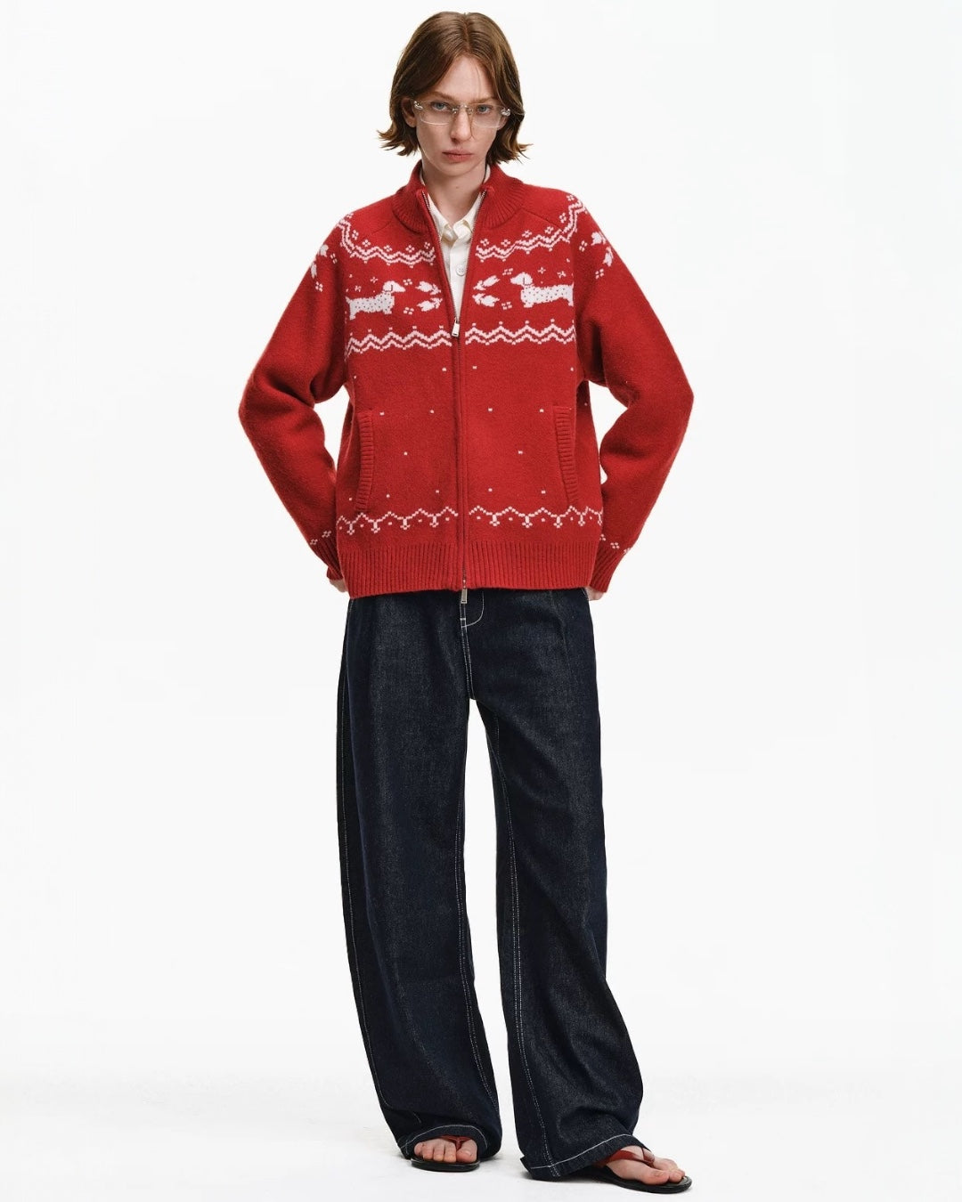 DACHSHUND HOLIDAY CARDIGAN