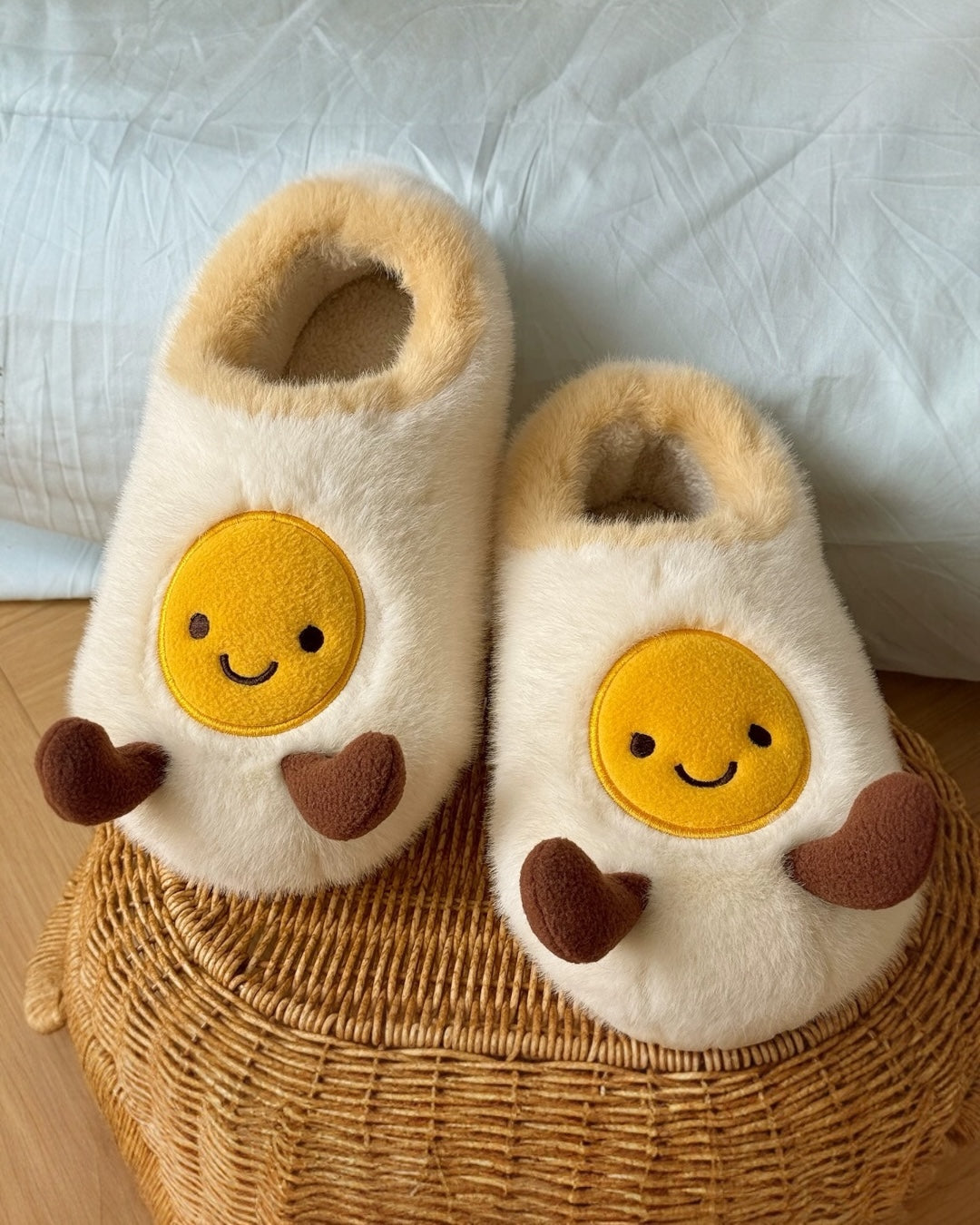 FRIED EGG SLIPPERS