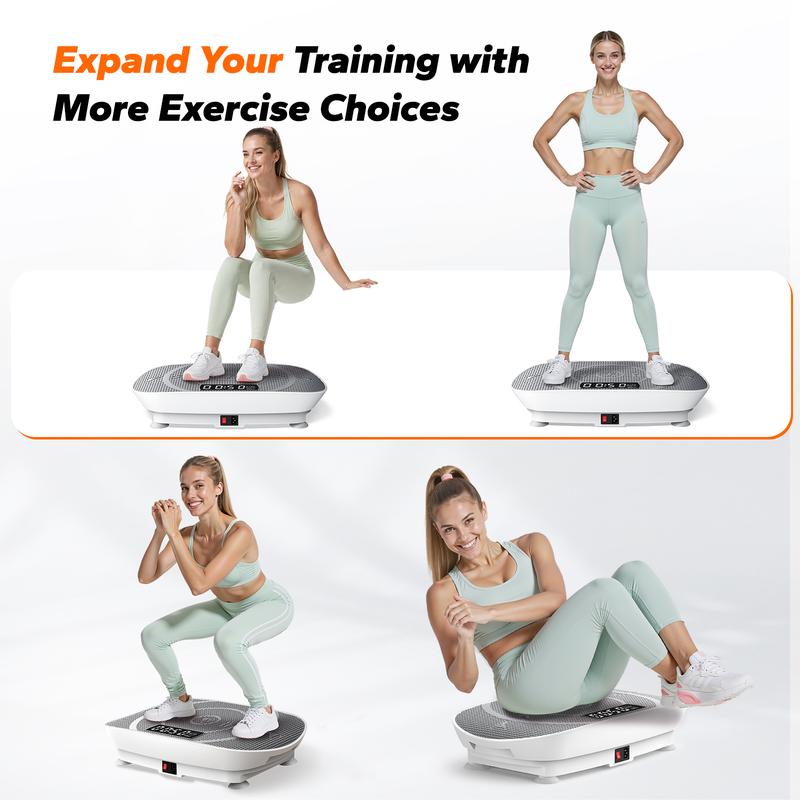 MERACH Vibration Plate Exercise Machine Whole Body Workout Power Vibrate Fitness Platform Vibration Plate Weight Loss & Shaping