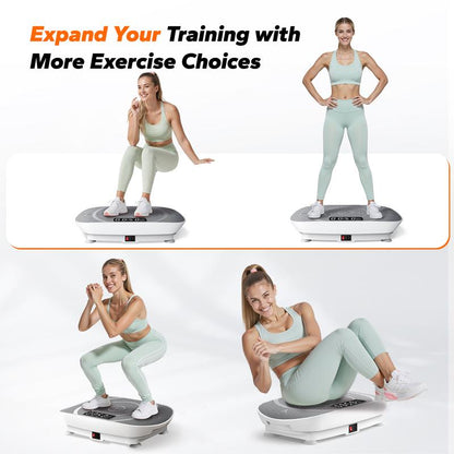 MERACH Vibration Plate Exercise Machine Whole Body Workout Power Vibrate Fitness Platform Vibration Plate Weight Loss & Shaping