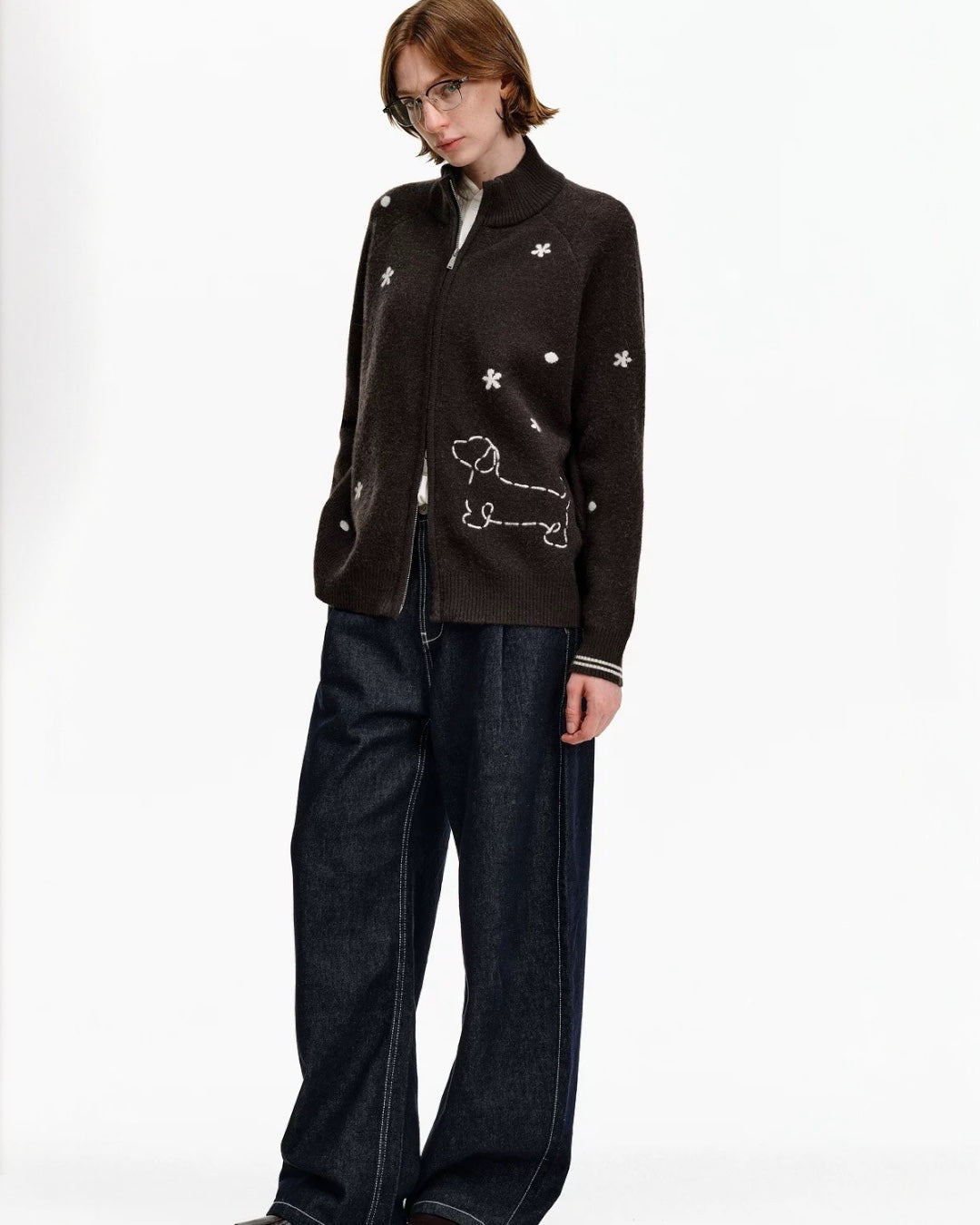 DACHSHUND STARS CARDIGAN