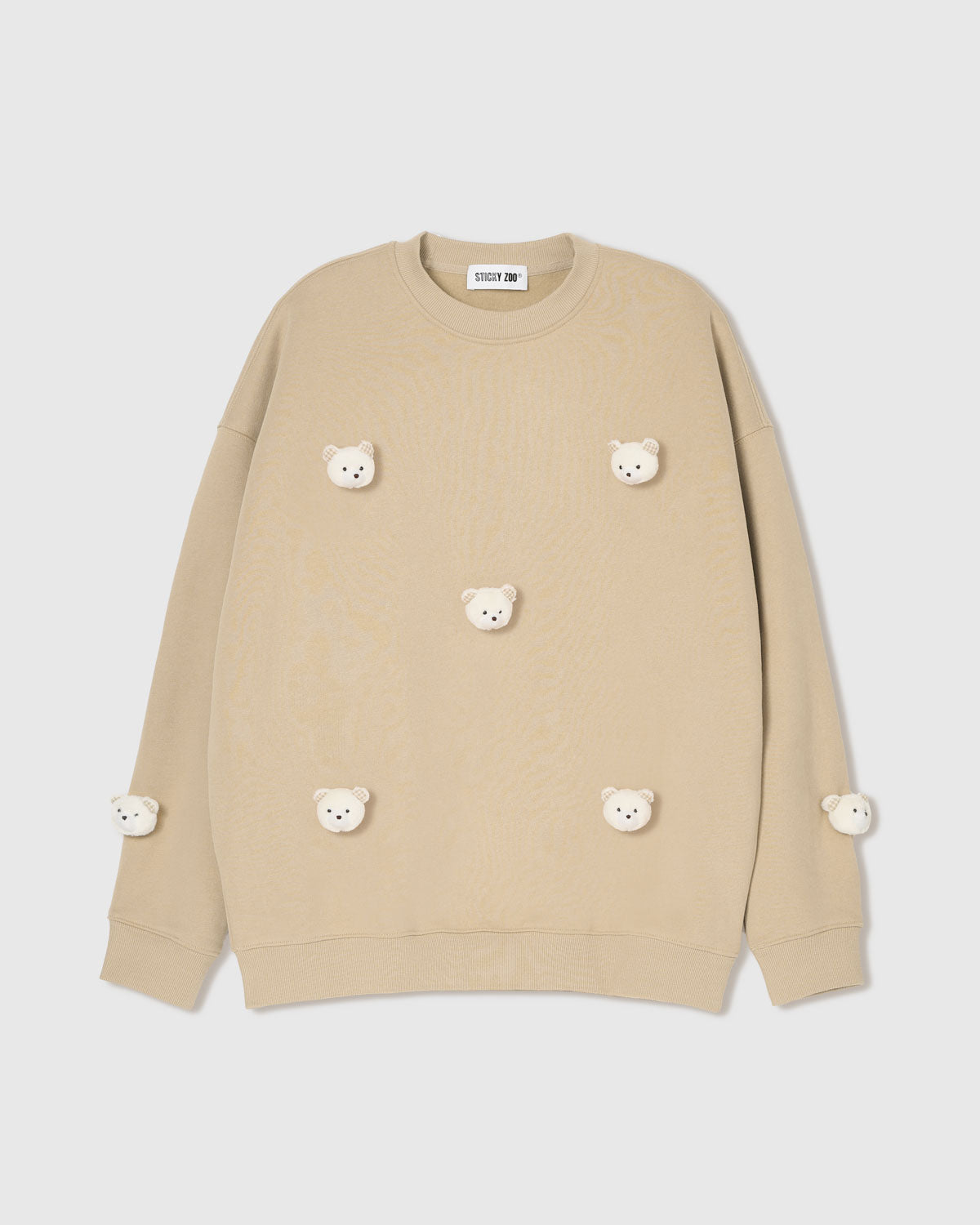 TEDDY CHECK-EAR SWEATSHIRT