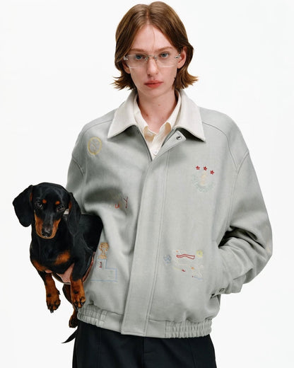 DACHSHUND EMBROIDERED JACKET