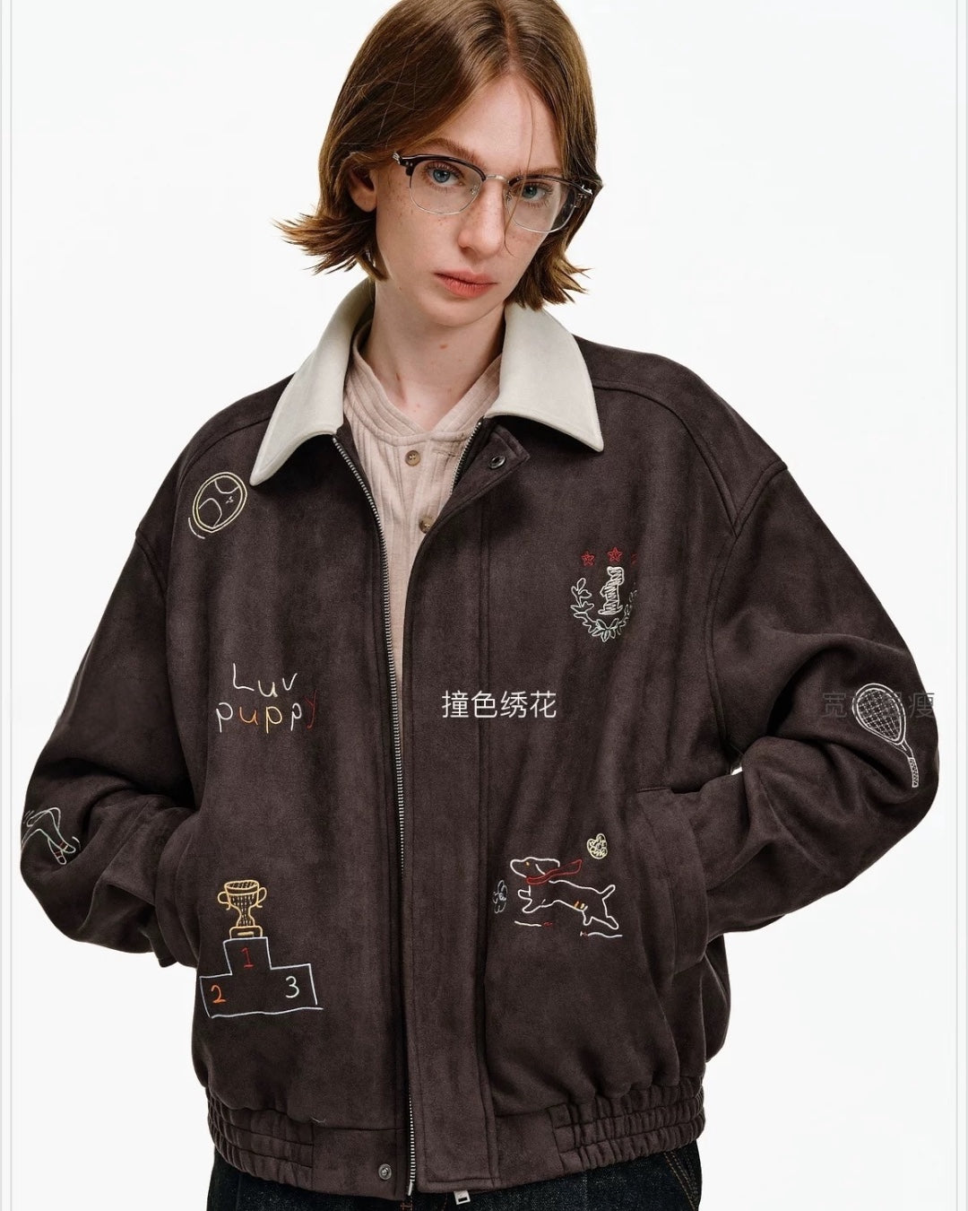 DACHSHUND EMBROIDERED JACKET