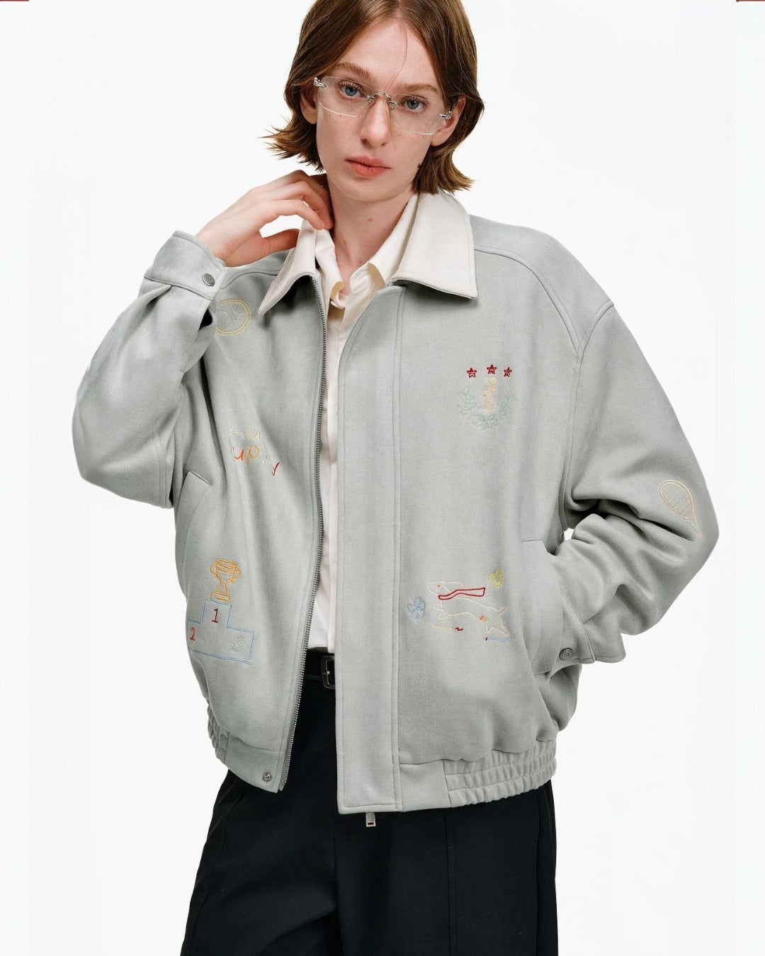 DACHSHUND EMBROIDERED JACKET