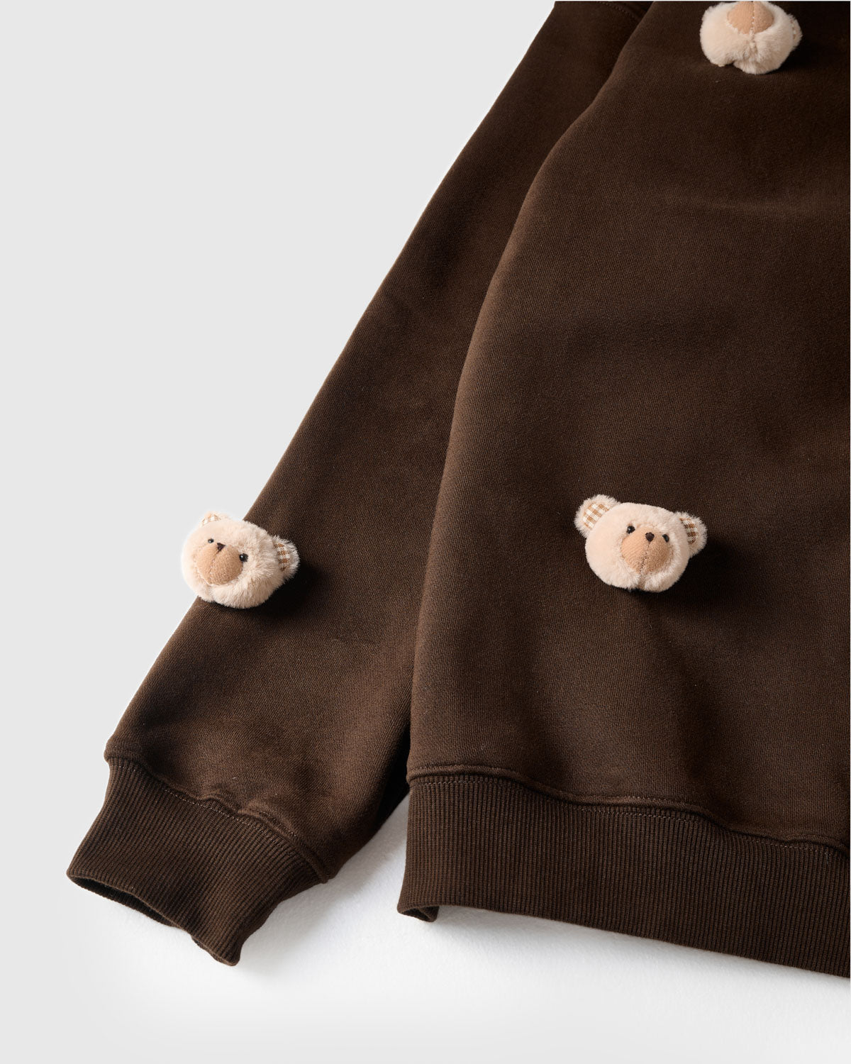 TEDDY CHECK-EAR SWEATSHIRT