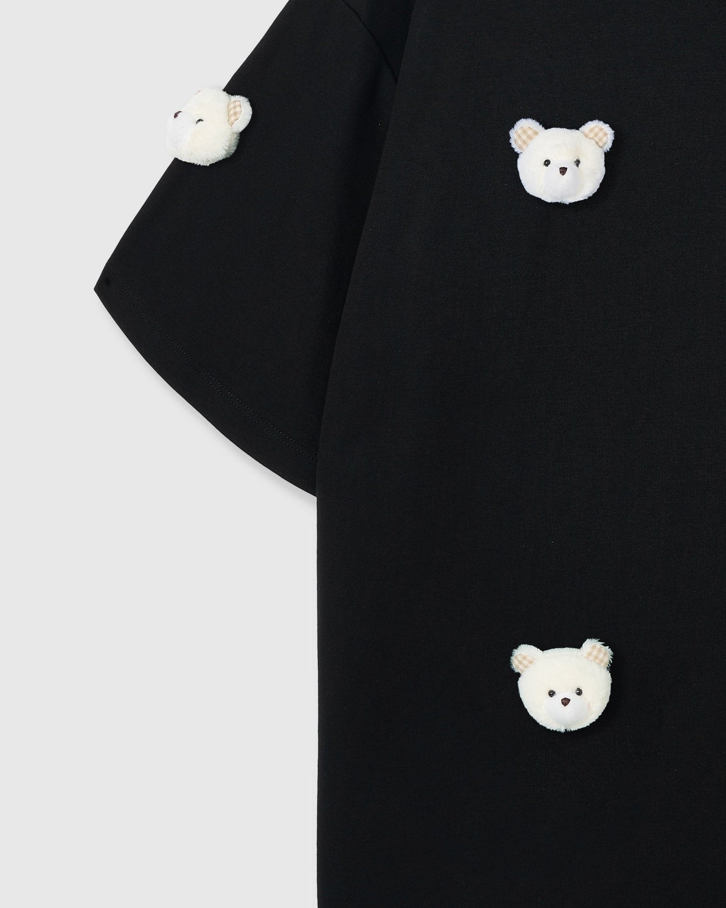 TEDDY CHECK-EAR CHARM T-SHIRT