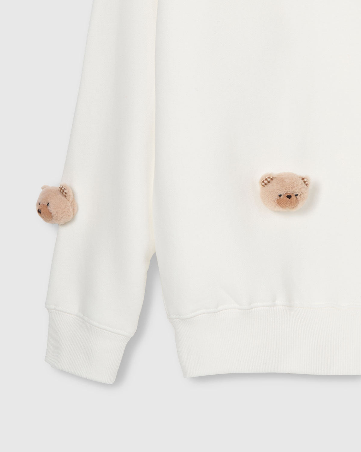 TEDDY CHECK-EAR SWEATSHIRT