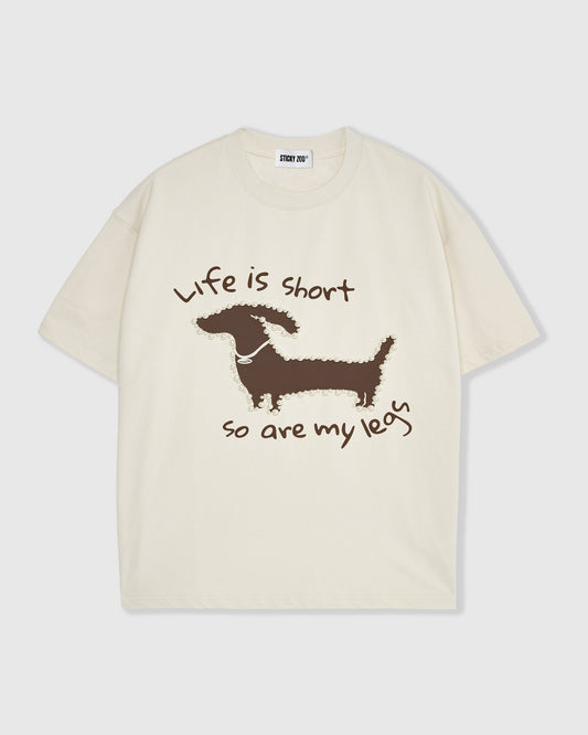 Dachshund Pearl Embellished T-Shirt