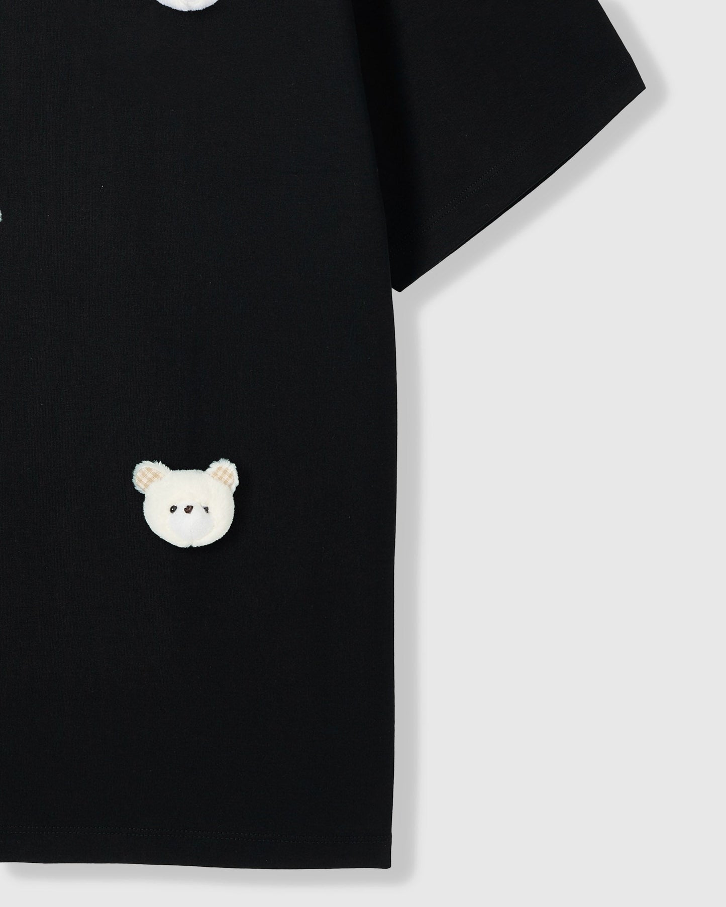 TEDDY CHECK-EAR CHARM T-SHIRT