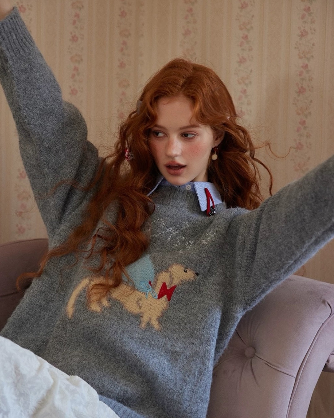 LOVE DACHSHUND SWETER