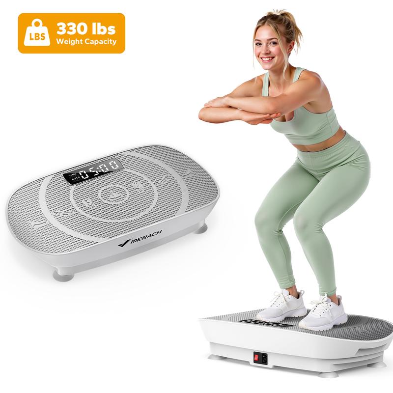 MERACH Vibration Plate Exercise Machine Whole Body Workout Power Vibrate Fitness Platform Vibration Plate Weight Loss & Shaping